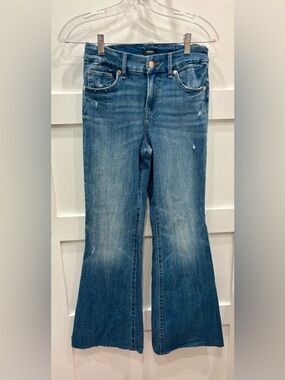 Express 70s Flare Mid Rise Ultra Hyper Stretch Size S